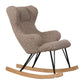 Quax De Luxe Kids Rocking Chair - Teddy/Stone
