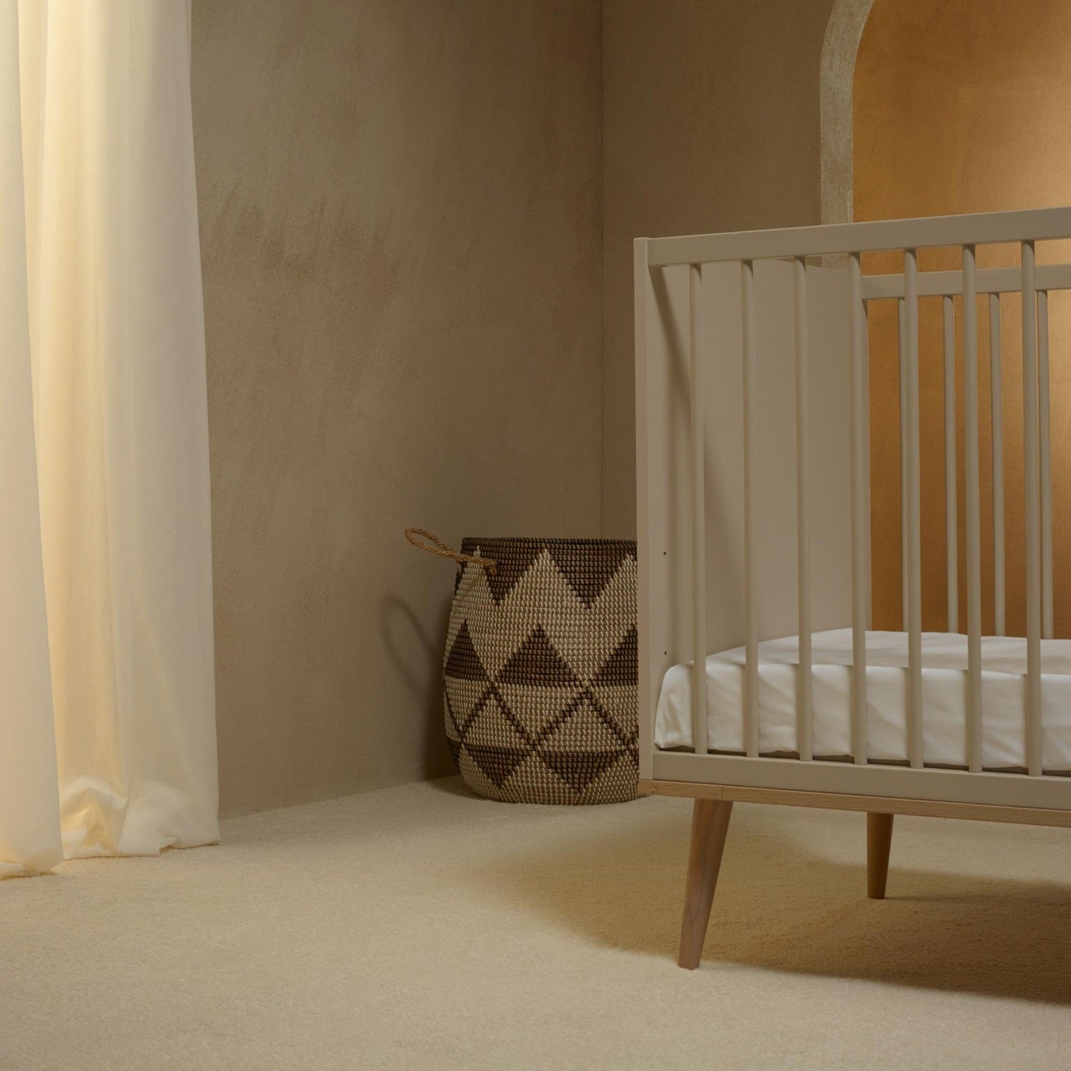 Quax Flow Cot - 120 x 60cm - Clay
