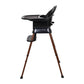 Quax Ultimo 3 Luxe Highchair - Black/Walnut