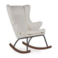 Quax De Luxe Adult Rocking Nursing Chair - Teddy/Cream