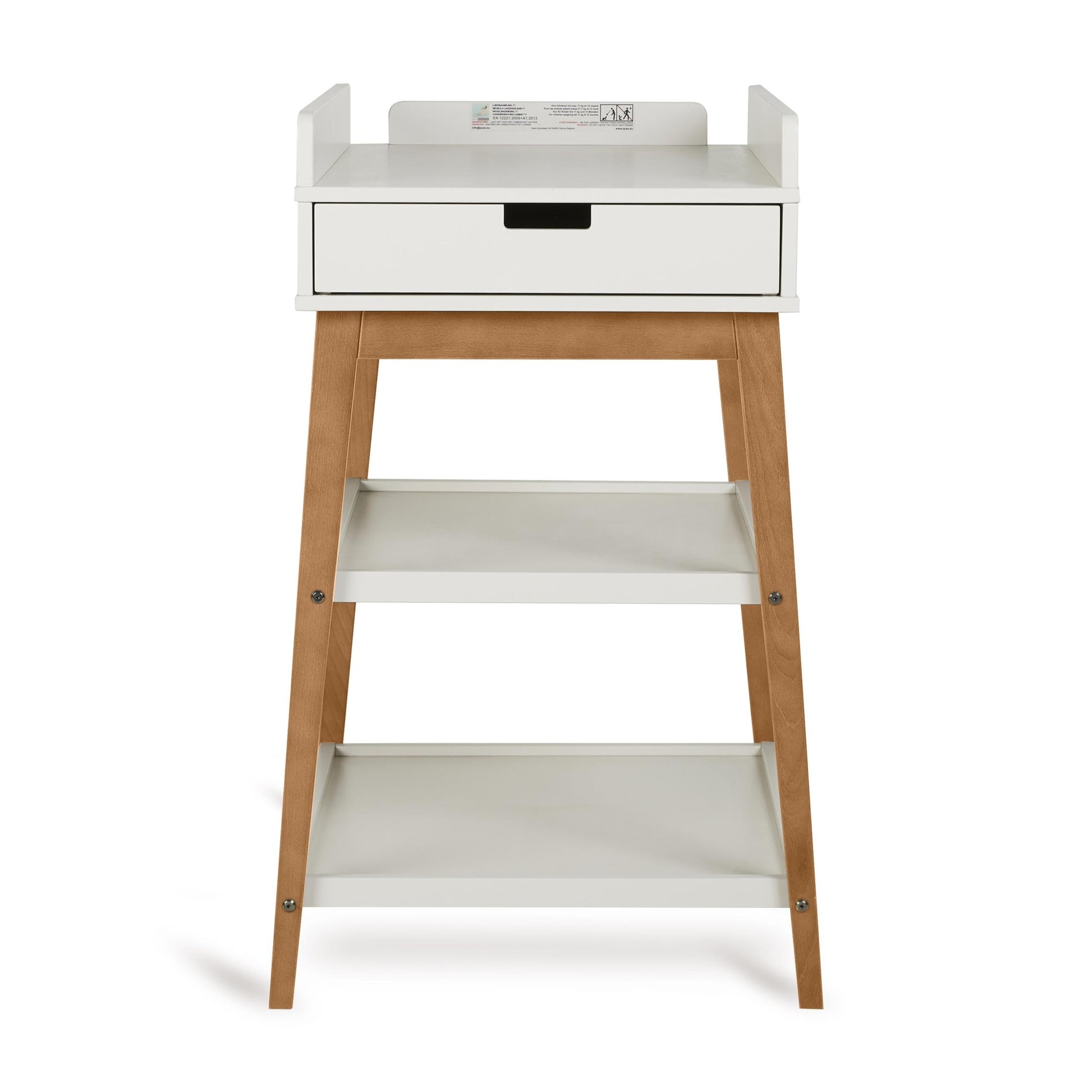 Quax Hip Changing Table with Drawer - Clay/Walnut