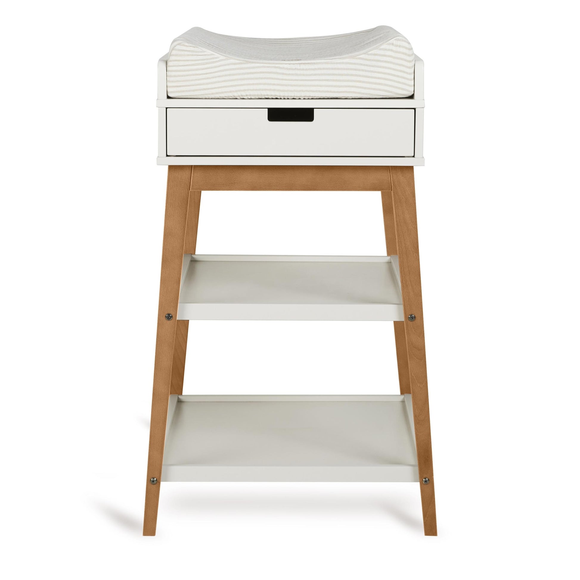 Quax Hip Changing Table with Drawer - Clay/Walnut