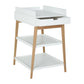 Quax Hip Changing Table with Drawer - White/Natural