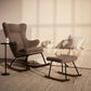 Quax De Luxe Adult Rocking Nursing Chair - Teddy/Bison