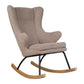 Quax De Luxe Adult Rocking Nursing Chair - Teddy/Stone