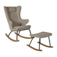 Quax De Luxe Adult Rocking Nursing Chair - Clay
