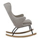 Quax De Luxe Adult Rocking Nursing Chair - Sand Grey