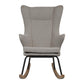 Quax De Luxe Adult Rocking Nursing Chair - Sand Grey