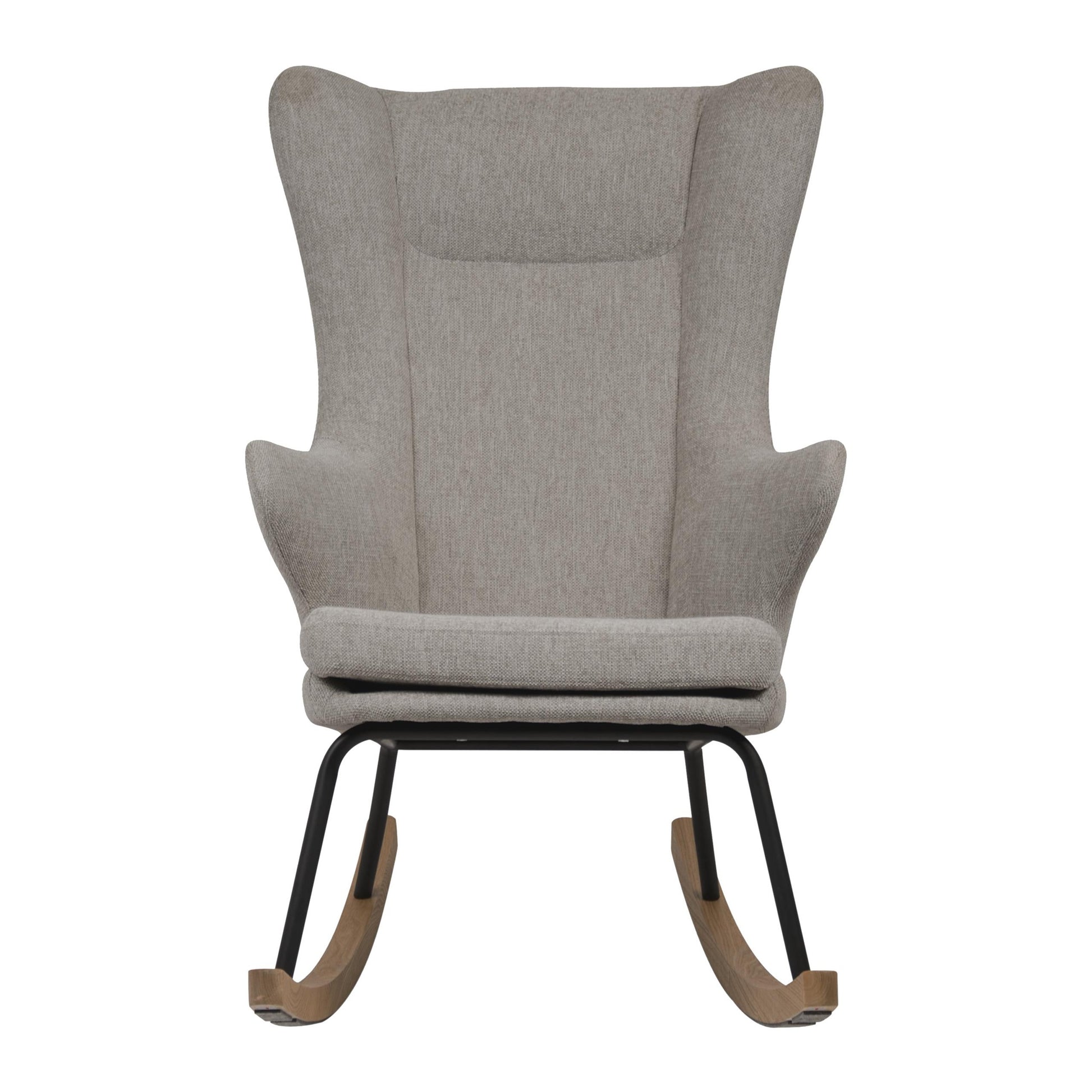 Quax De Luxe Adult Rocking Nursing Chair - Sand Grey