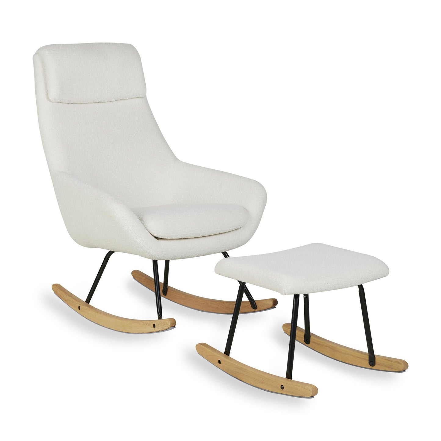 Quax Nordic Rocking Nursing Chair - Cream Sheep
