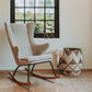Quax De Luxe Adult Rocking Nursing Chair - Sand Grey