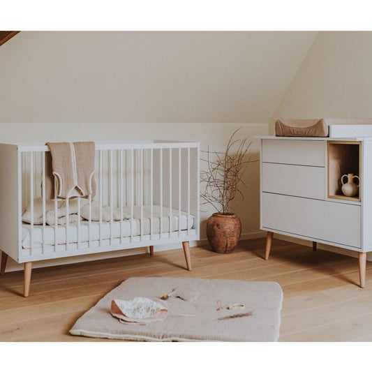 Quax Cocoon Cot - 120 x 60 cm - Ice White