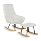 Quax Hocker Rocker Rocking Footstool - Basic/Nordic - Cream Sheep
