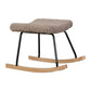 Quax Hocker Rocker Rocking Footstool - De Luxe - Teddy/Stone