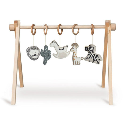 Quax Wooden Baby Gym With Safari Toys