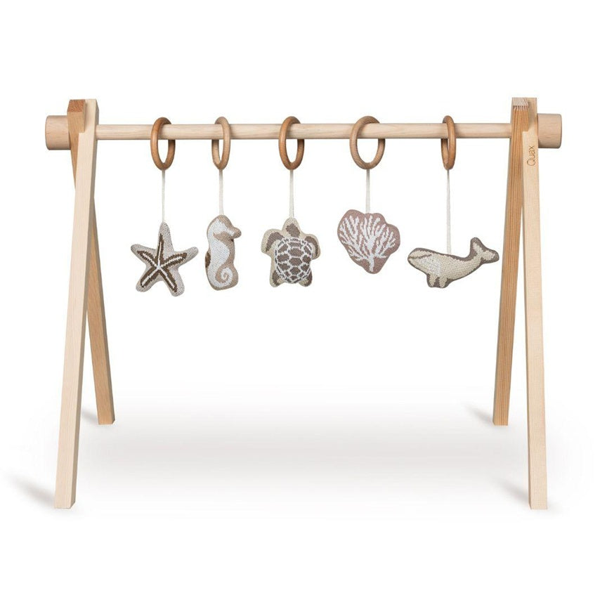Quax Wooden Baby Gym With Sealife Toys