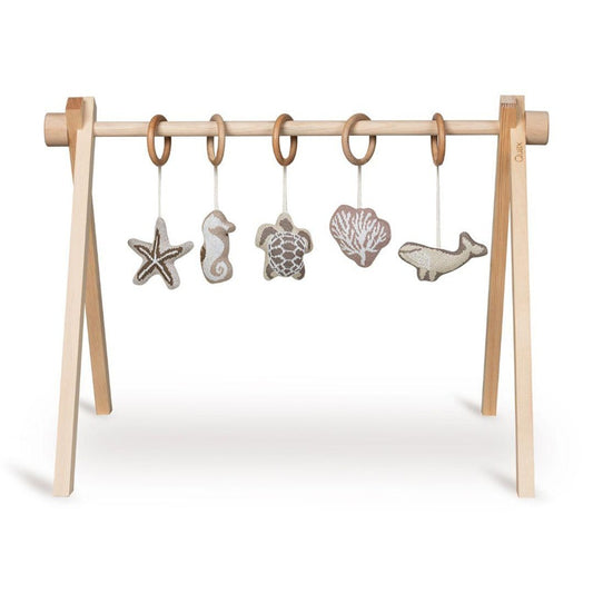 Quax Wooden Baby Gym With Sealife Toys
