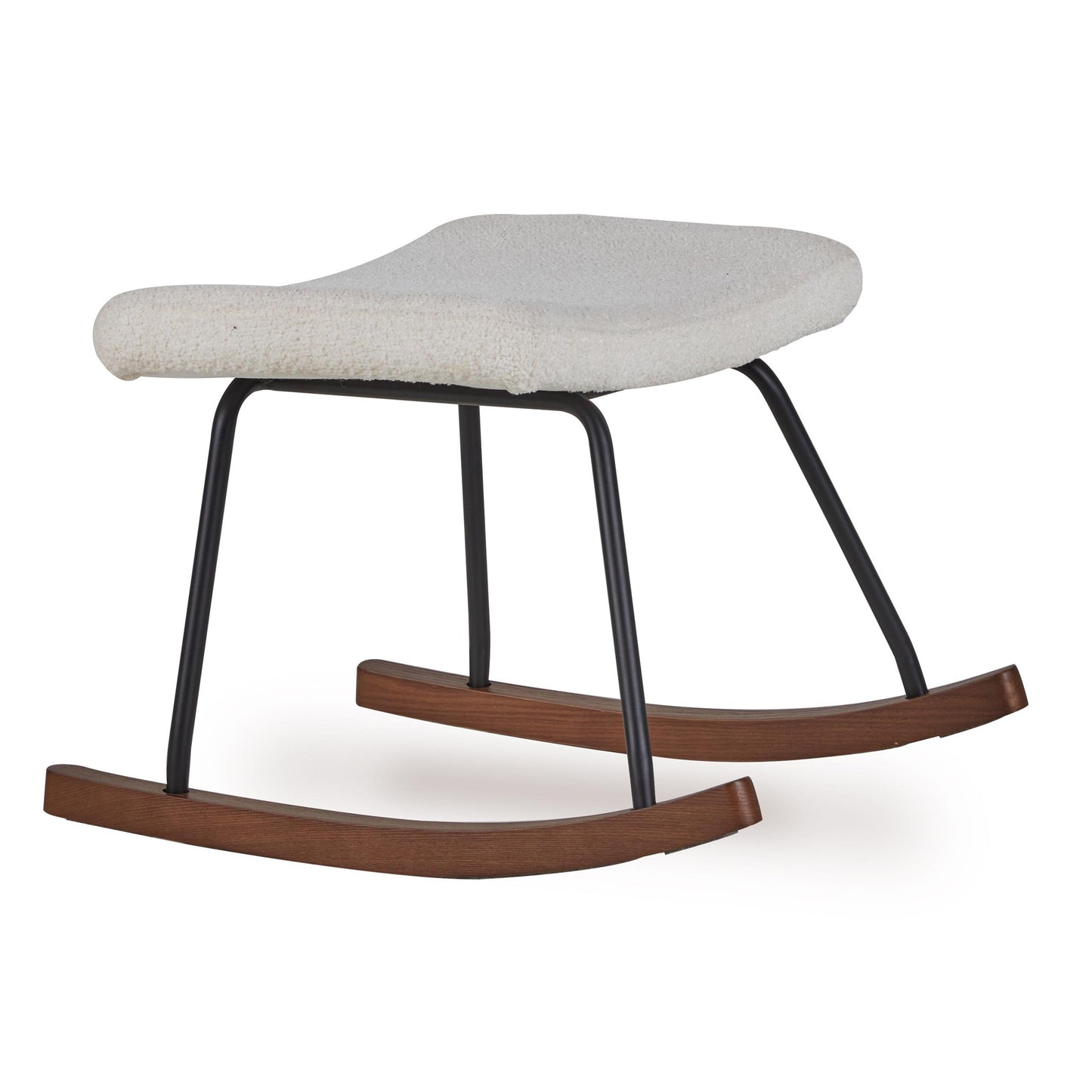 Quax Hocker Rocker Rocking Footstool - De Luxe - Teddy/Cream