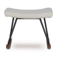 Quax Hocker Rocker Rocking Footstool - De Luxe - Teddy/Cream