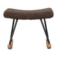 Quax Hocker Rocker Rocking Footstool - De Luxe - Teddy/Bison