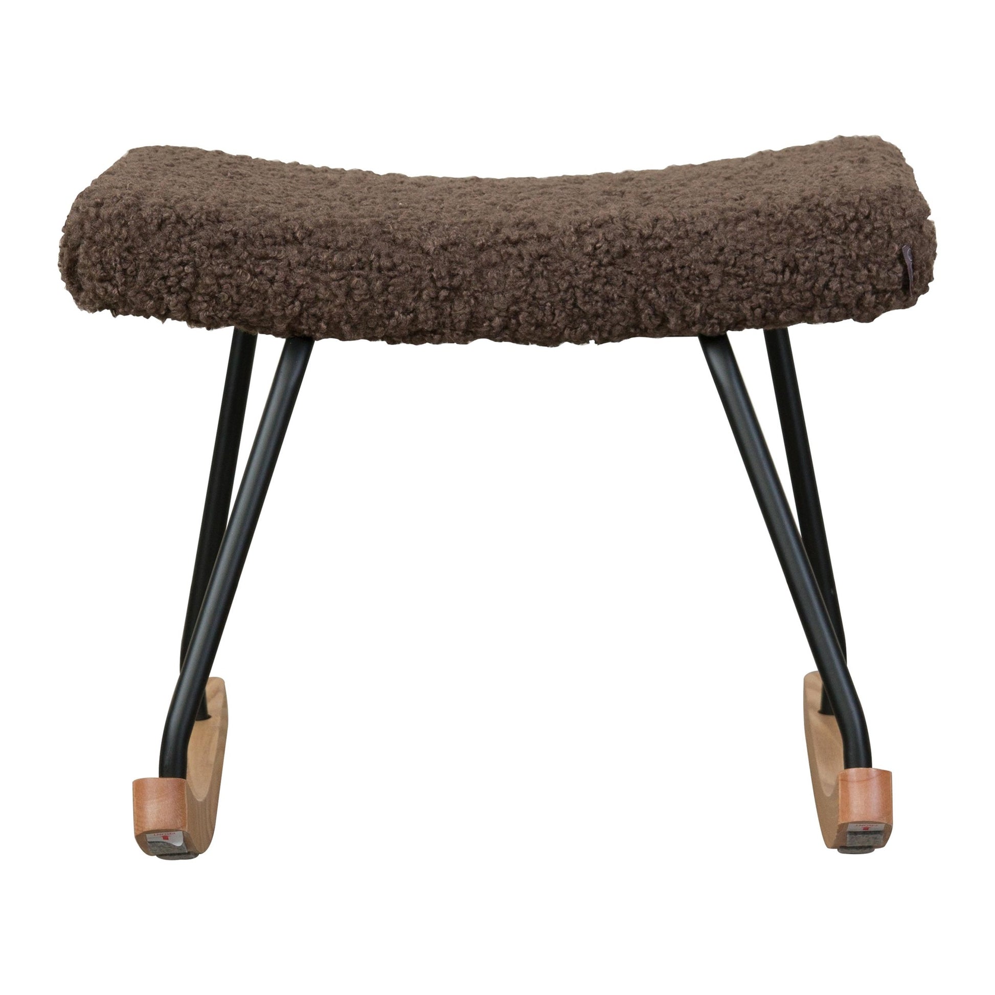 Quax Hocker Rocker Rocking Footstool - De Luxe - Teddy/Bison