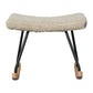 Quax Hocker Rocker Rocking Footstool - De Luxe - Teddy/Sheep