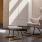 Quax Hocker Rocker Rocking Footstool - De Luxe - Teddy/Sheep
