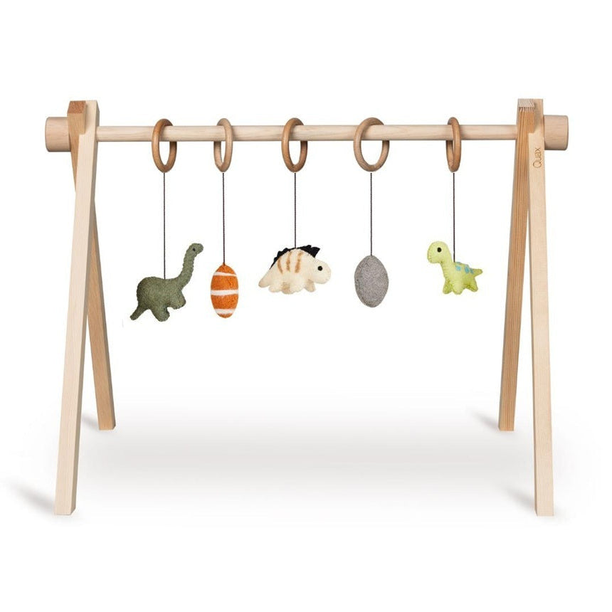 Quax Wooden Baby Gym with Dino Toys