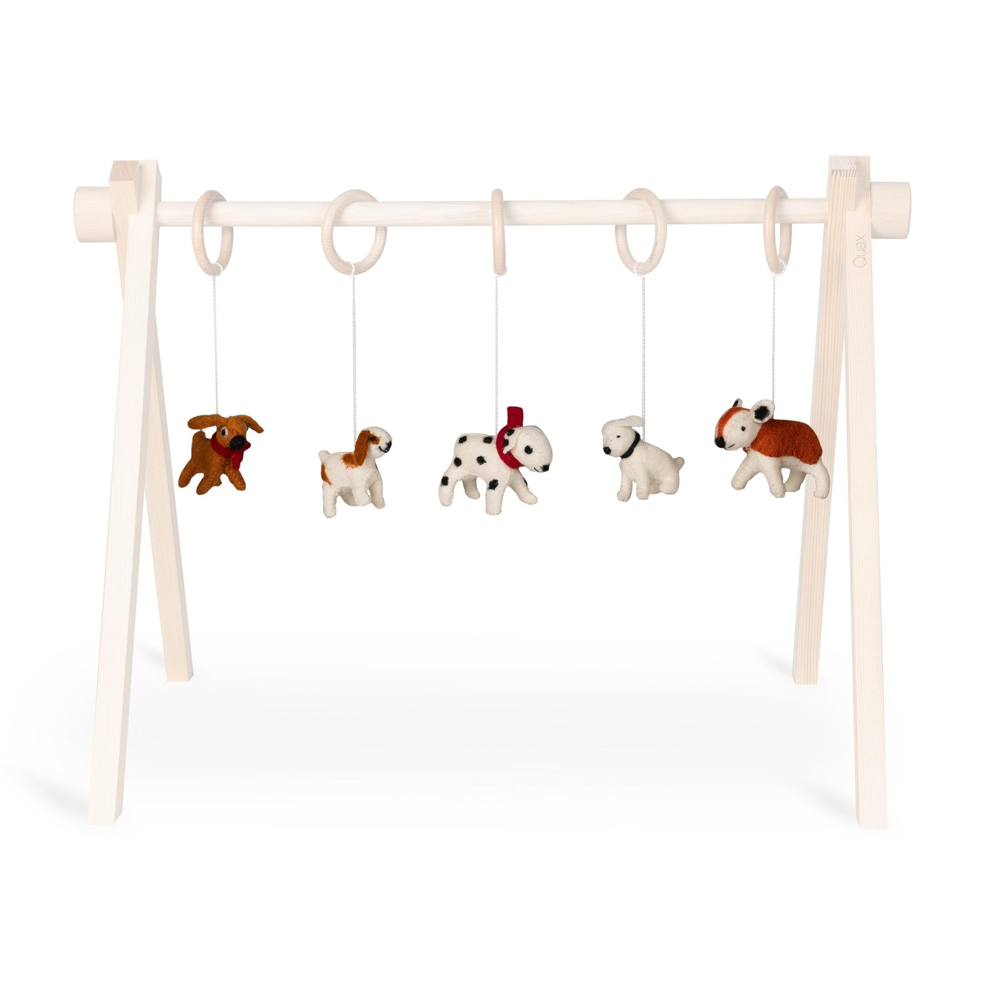 Quax Wooden Baby Gym with Doggy Toys