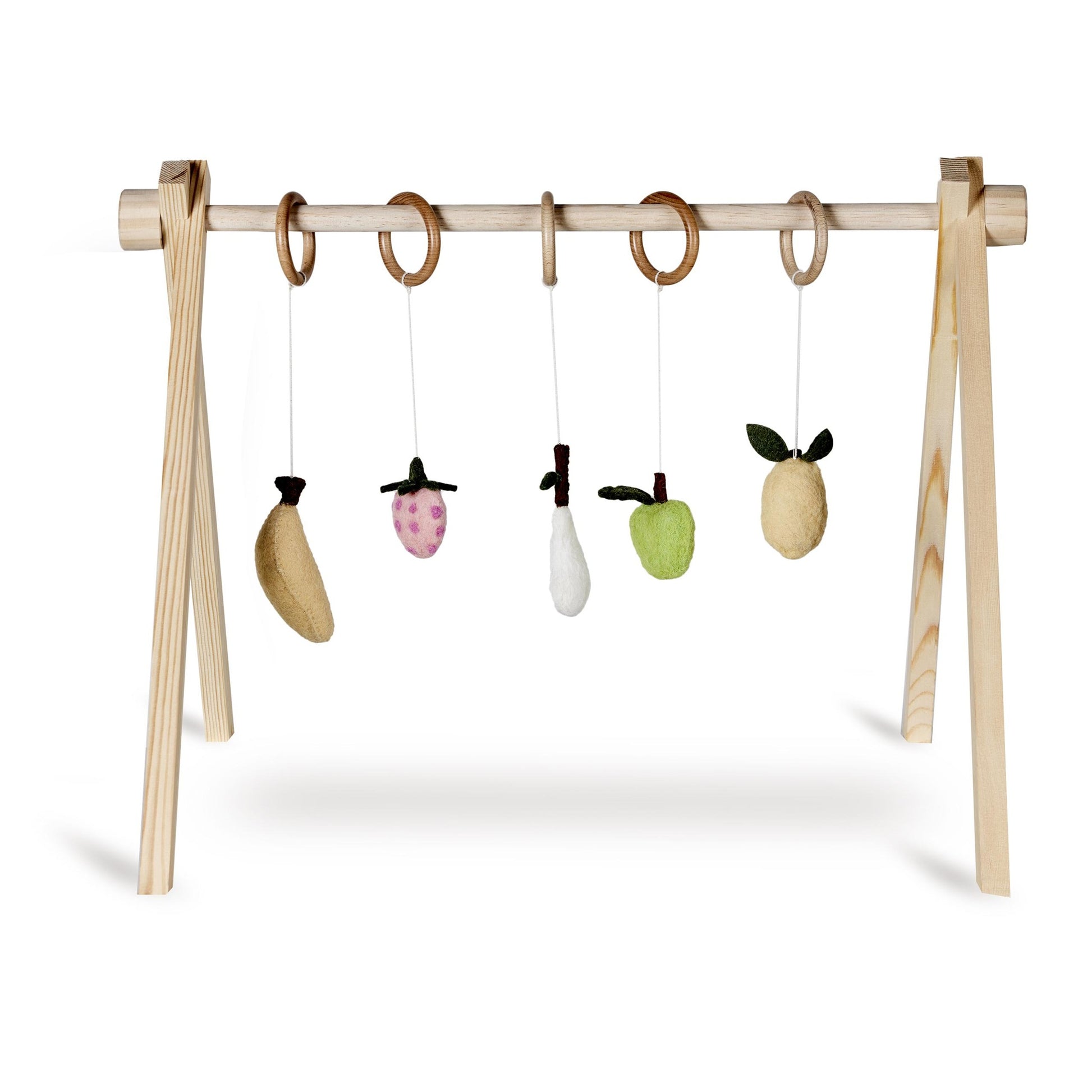 Quax Wooden Baby Gym with Fruit Toys