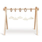 Quax Wooden Baby Gym with Cloud Toys