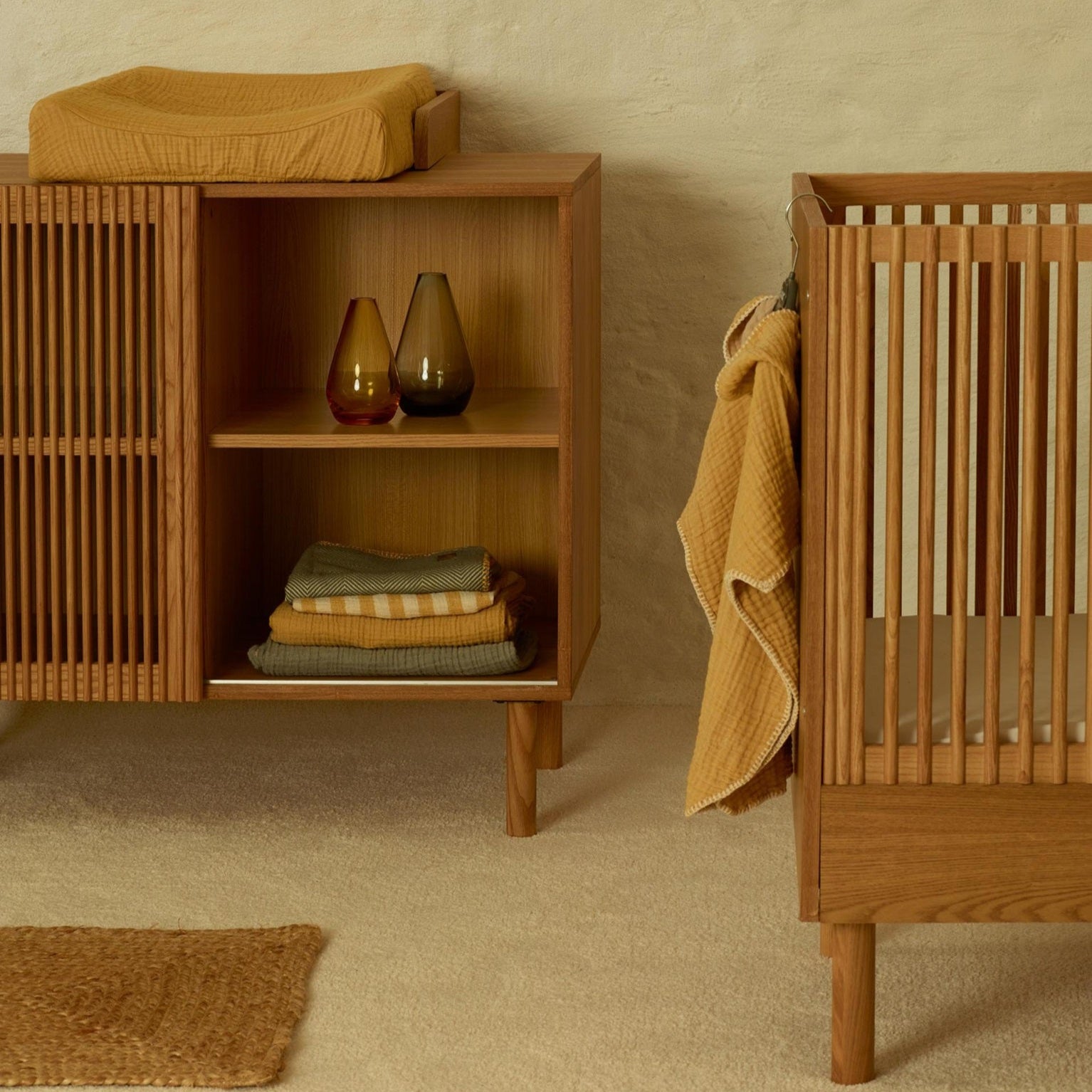 Quax Hai No Ki Cot - 120 x 60cm - Natural Ash