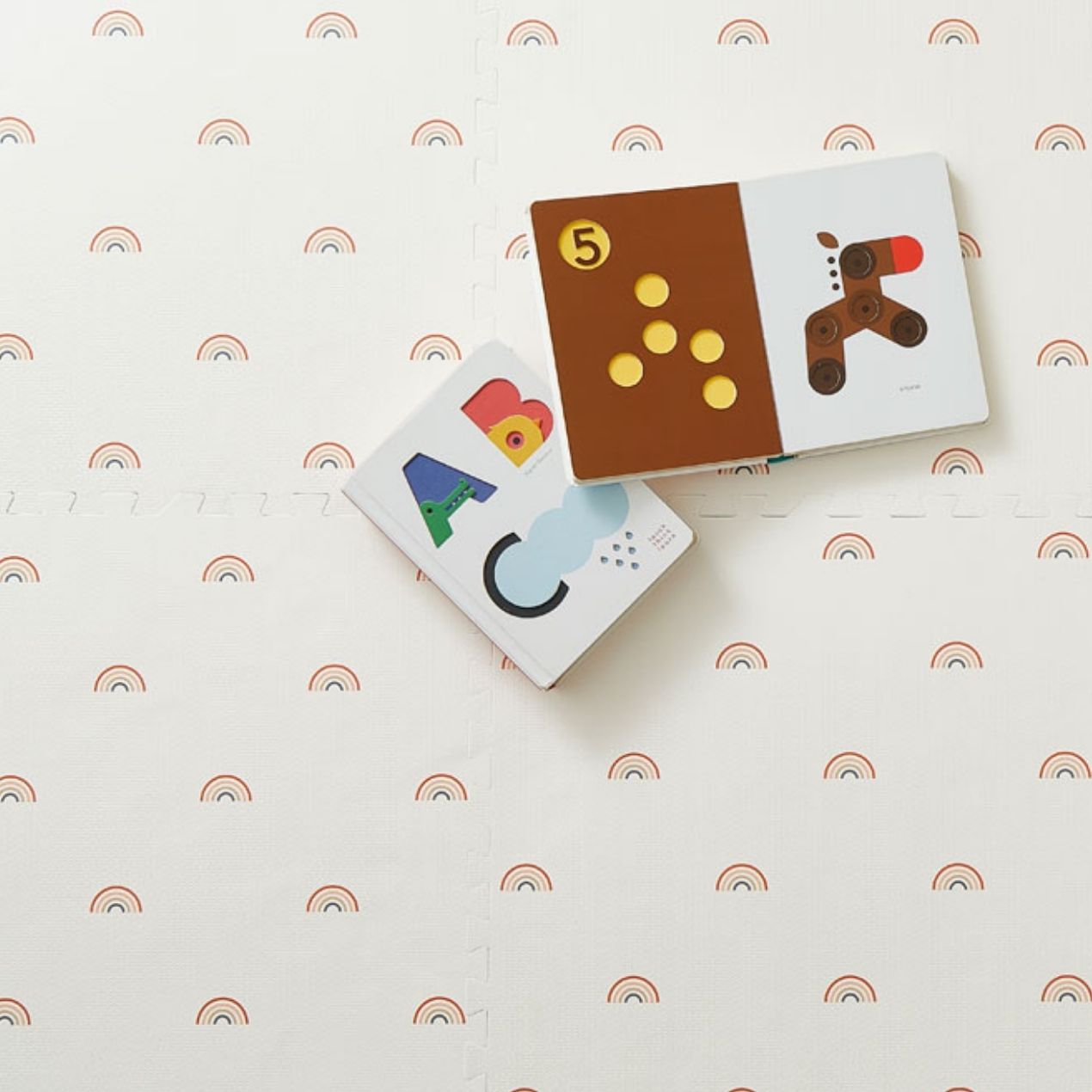 gus + beau Rainbow Foam Playmat Set - Cream