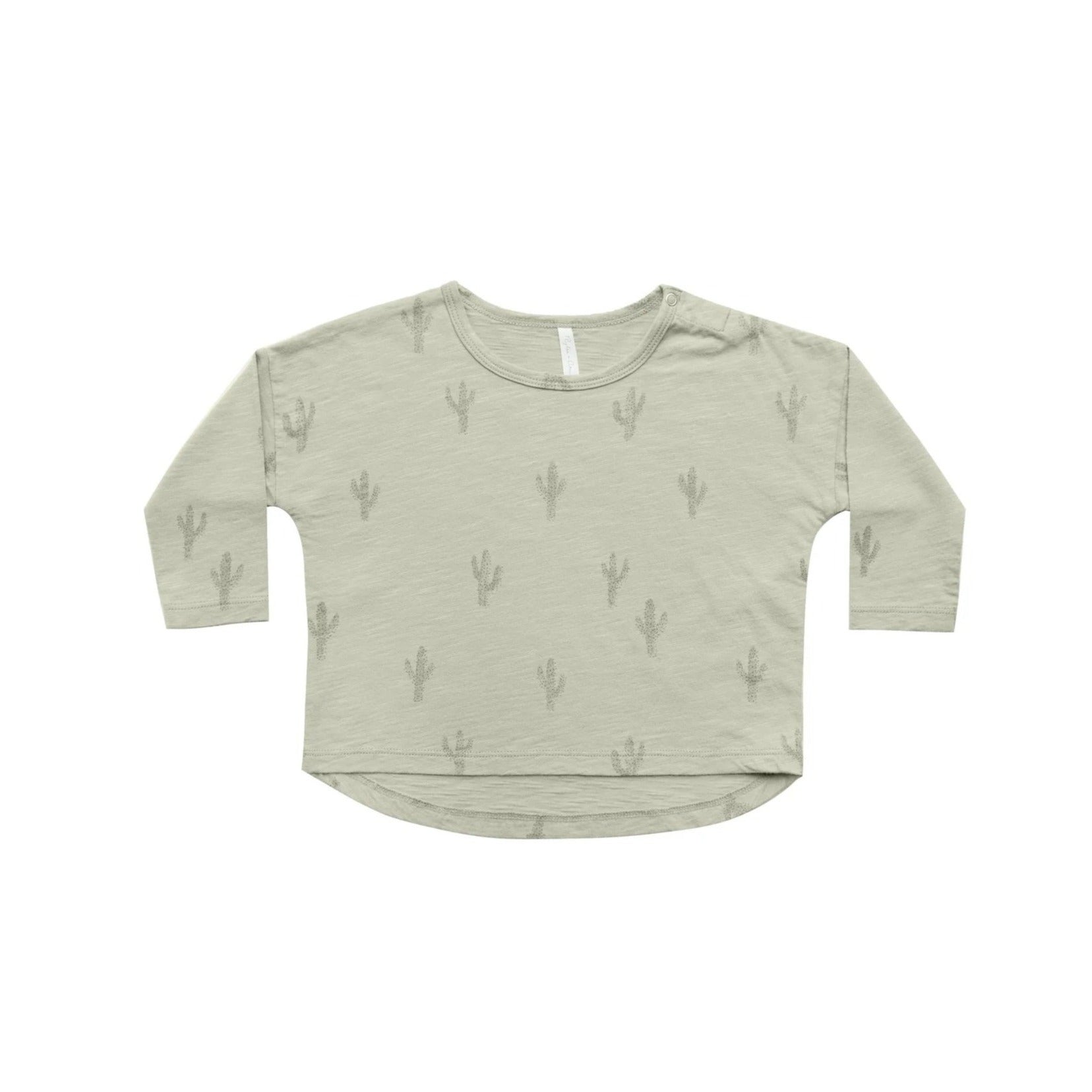 Rylee + Cru Long Sleeve Baby Tee - Agave Cactus