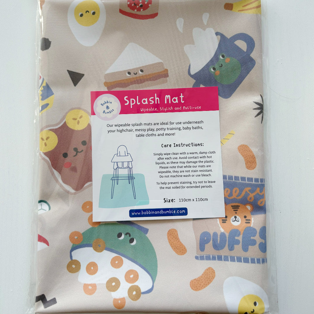 Bobbin & Bumble Highchair Splash Mat - Snack Time
