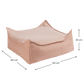Wigiwama Outdoor Square Ottoman - Seashell
