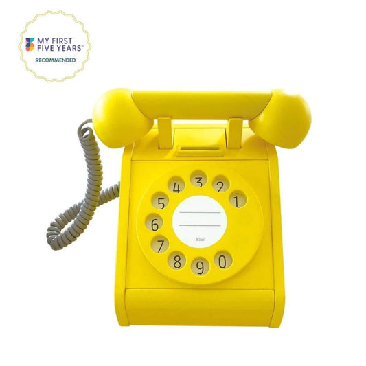 Kiko & GG Wooden Play Telephone - Yellow