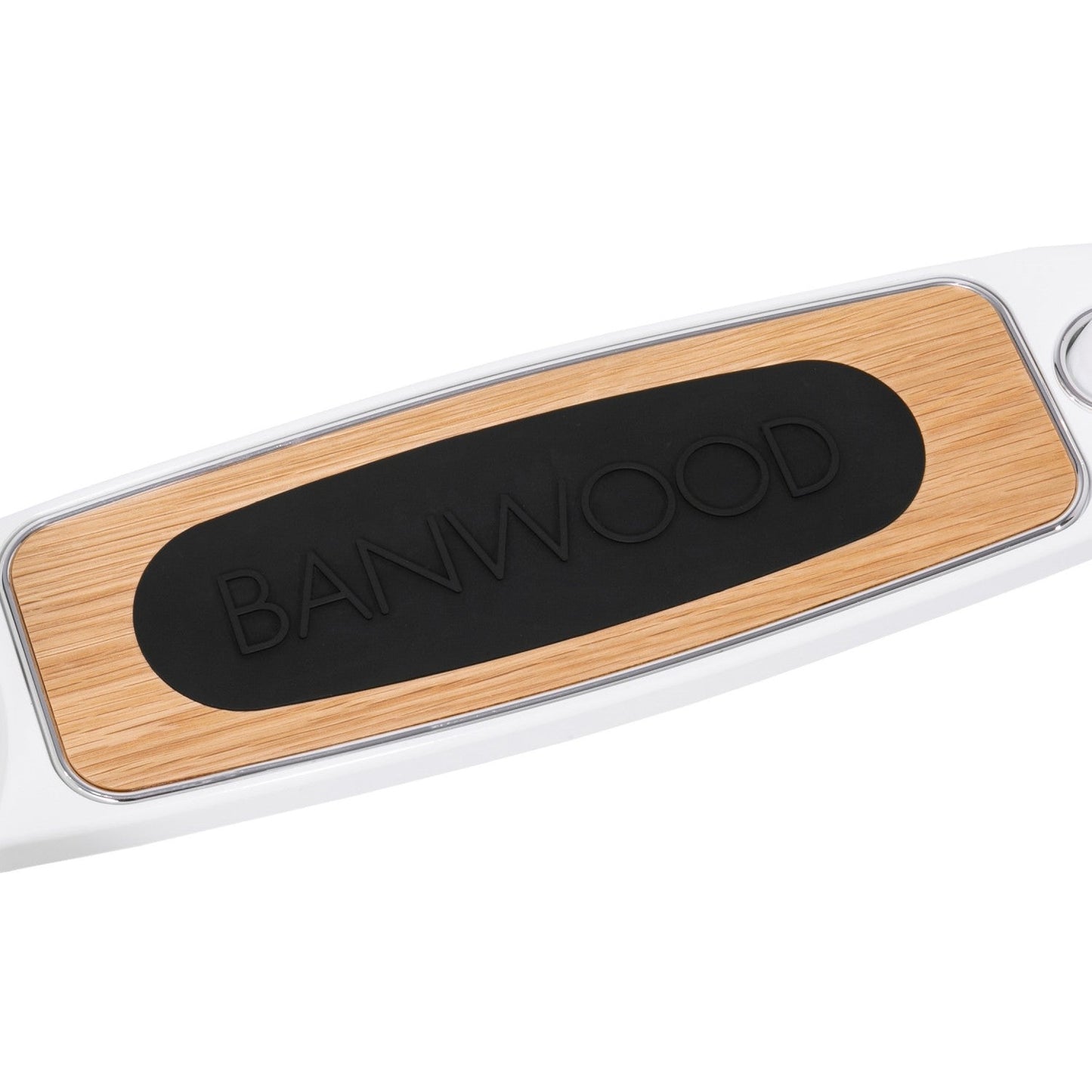 Scooter w 'BANWOOD' branding on a white backgroun