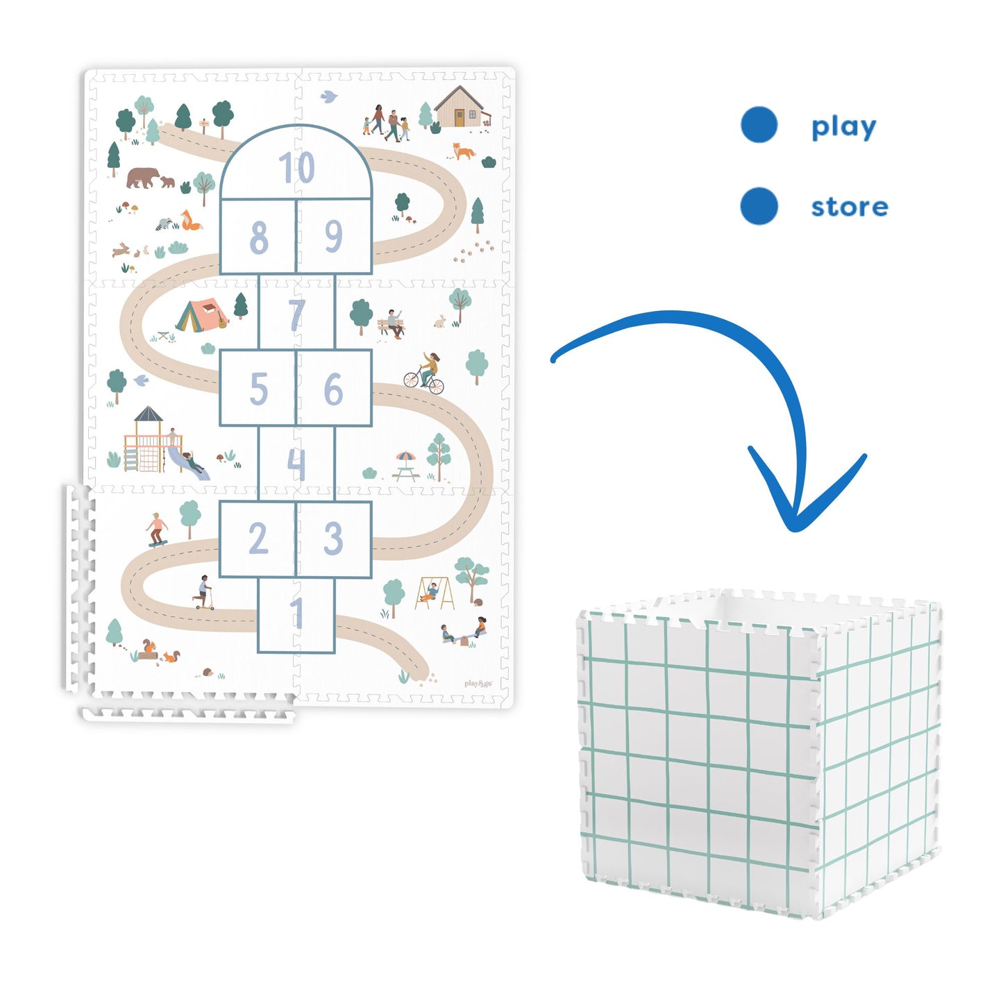 Play & Go Tiloo Puzzle Mat - Hopscotch