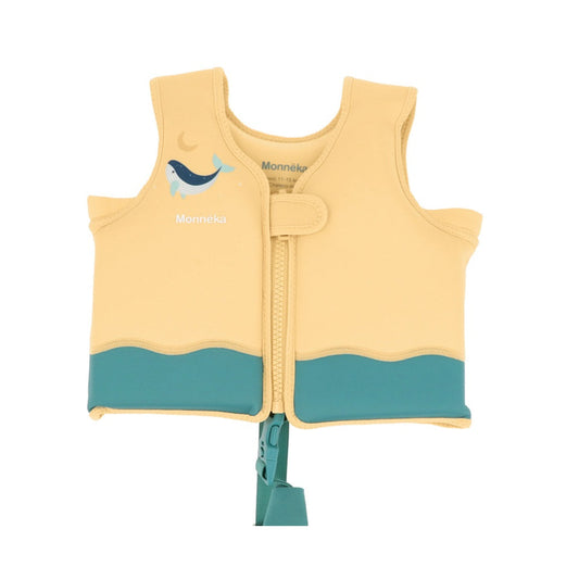 Monnëka Children's Floatation Swim Vest - Teal Whale (2-6 yrs)