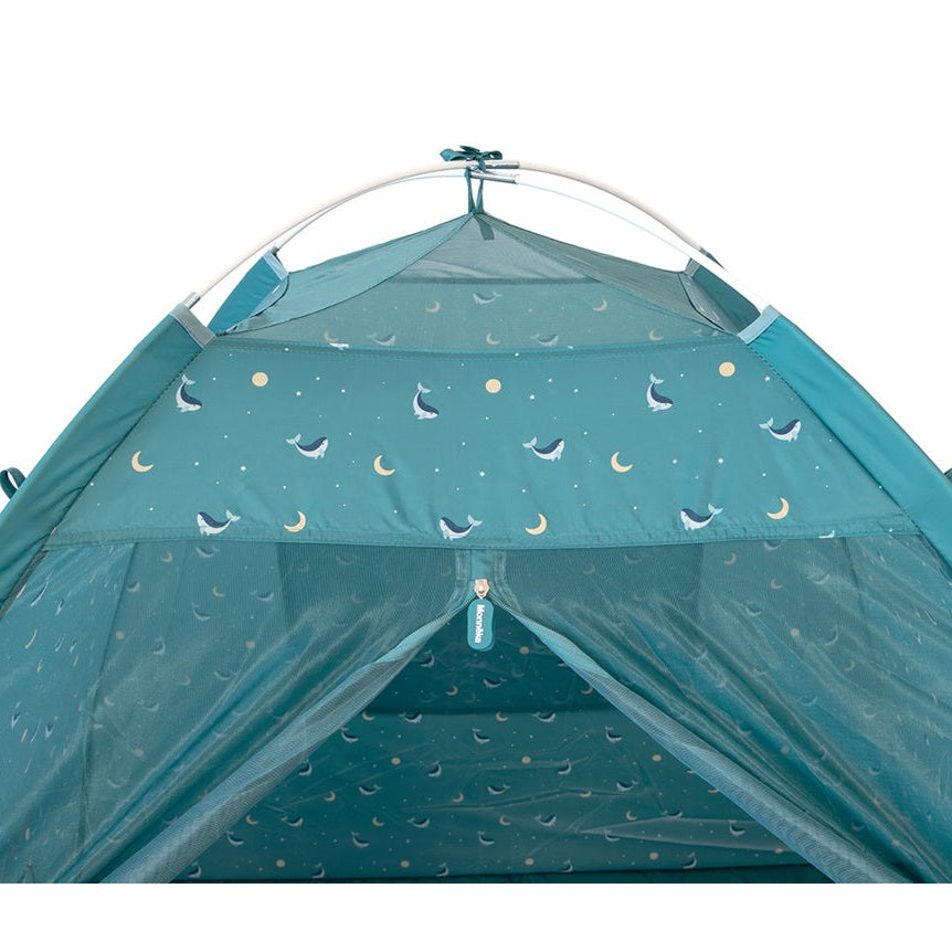 Monnëka Tent with Mosquito Net - Teal Whale