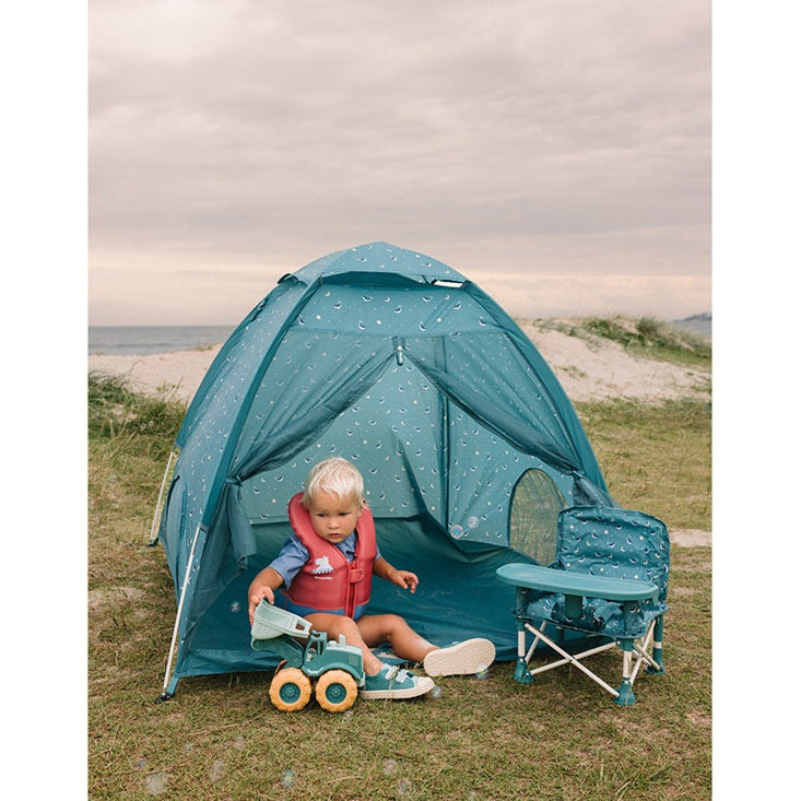Monnëka Tent with Mosquito Net - Teal Whale