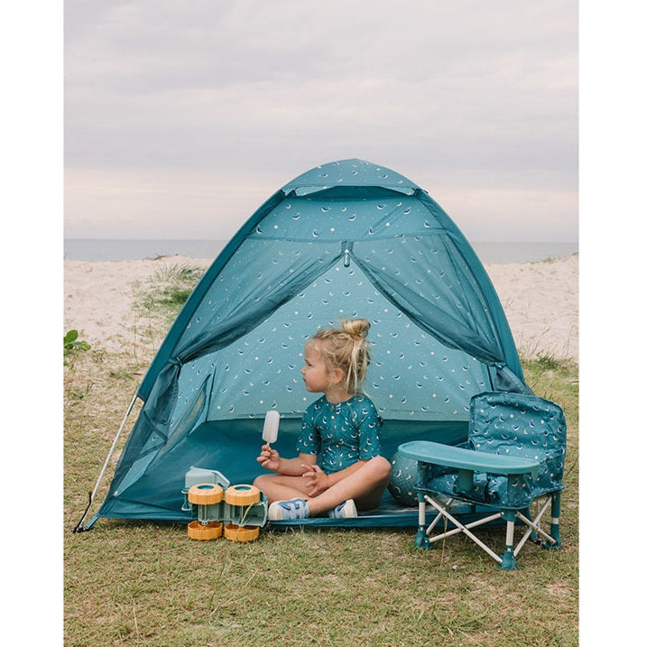 Monnëka Tent with Mosquito Net - Teal Whale