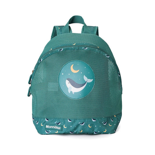 Monnëka Children's Sand-Free Backpack - Teal Whale