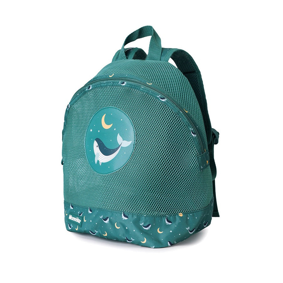 Monnëka Children's Sand-Free Backpack - Teal Whale