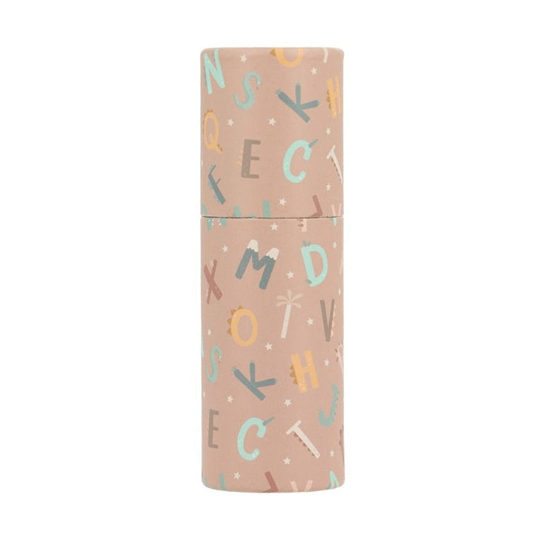 Tutete Tube of 12 Coloured Pencils - Funny Letters