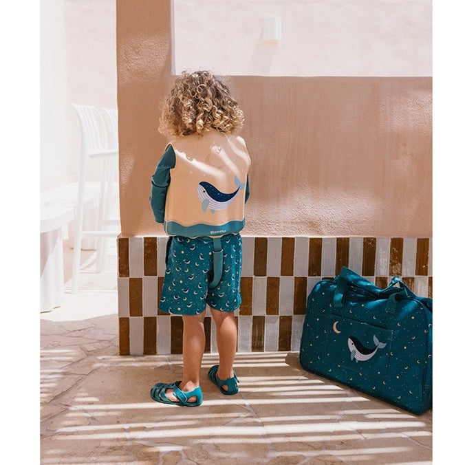 Monnëka Children's Floatation Swim Vest - Teal Whale (2-6 yrs)