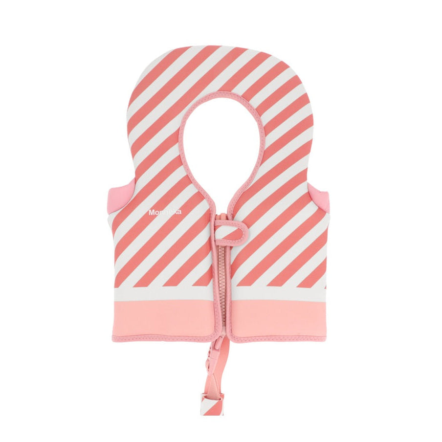 Monnëka Children's Floatation Swim Vest - Stripes Bloom & Blush (1-2 yrs)
