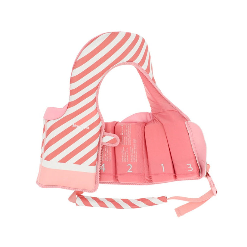 Monnëka Children's Floatation Swim Vest - Stripes Bloom & Blush (1-2 yrs)