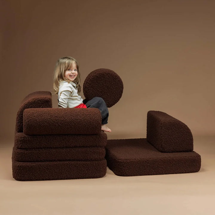 Wigiwama Modular Play Sofa - Warm Hazel